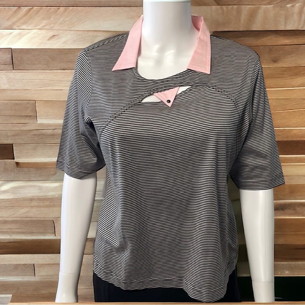 Jamie sadock crop golf/casual polo